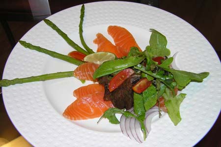 Mojito Cured Salmon Salad