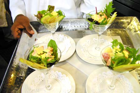 Lobster and Mango Salad in Martini Glass