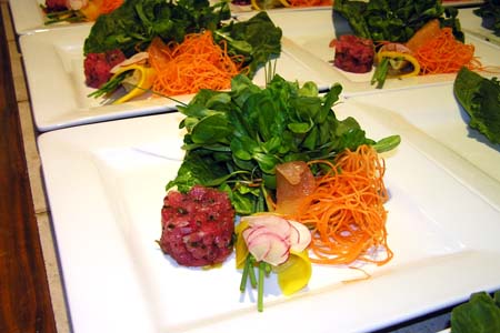 Spa Salad with Tuna Tartare